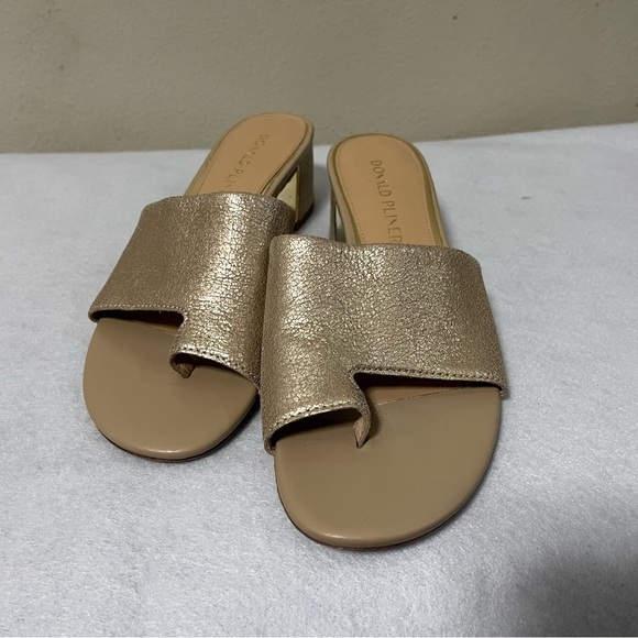 Donald Pliner Melrose Vintage Metallic Low Heels Platino size 8 - Picture 7 of 11